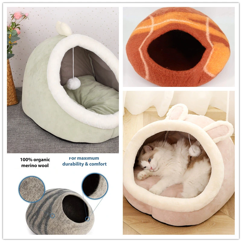 Cat Nest Winter Warm Enclosed Cat Bed Dog Nest Cat Pet Supplies Shark Shape