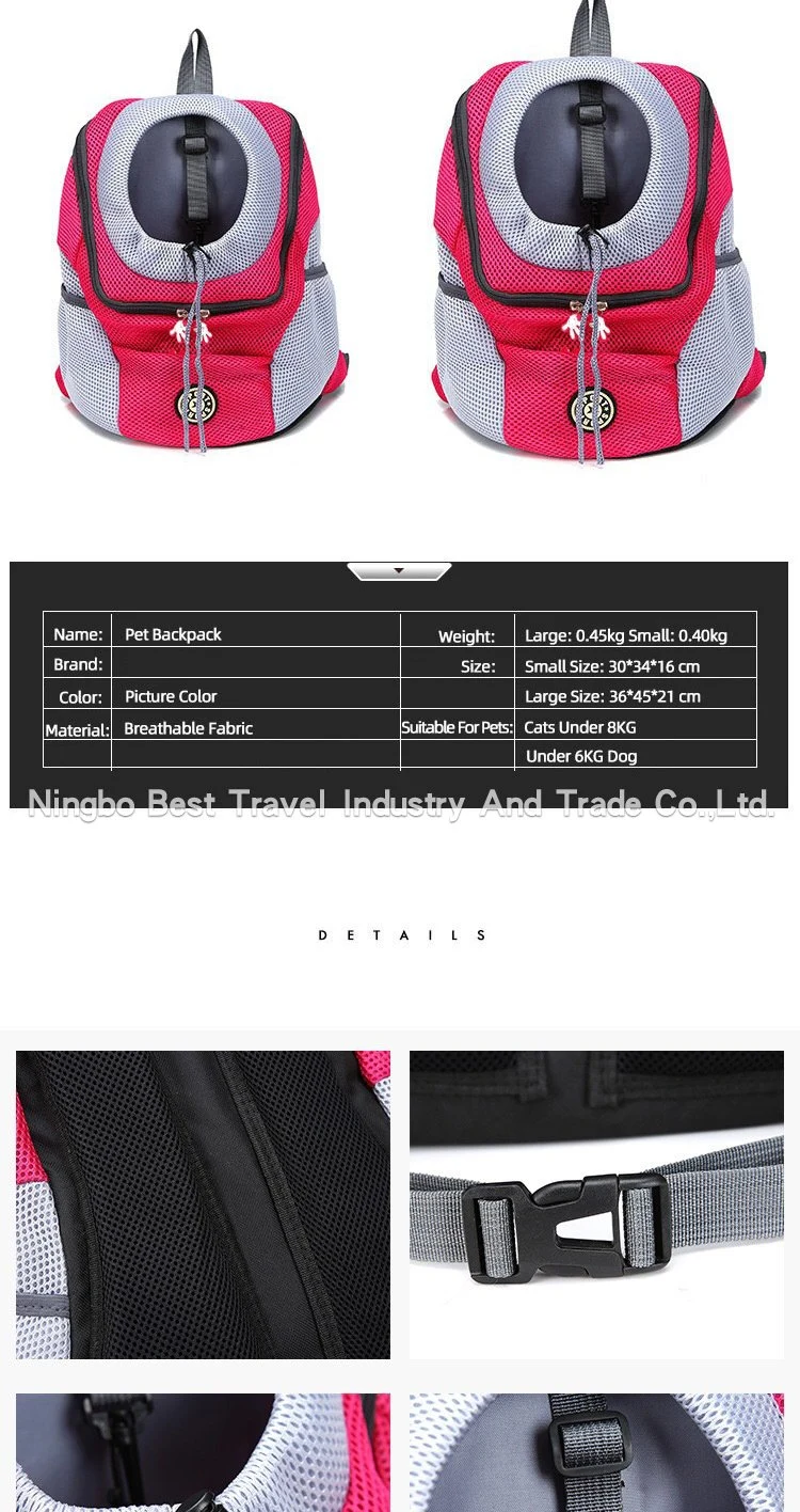 Pet Bag Travel Portable Cat and Dog Bag Breathable Pet Carrier Bag Pet Supply